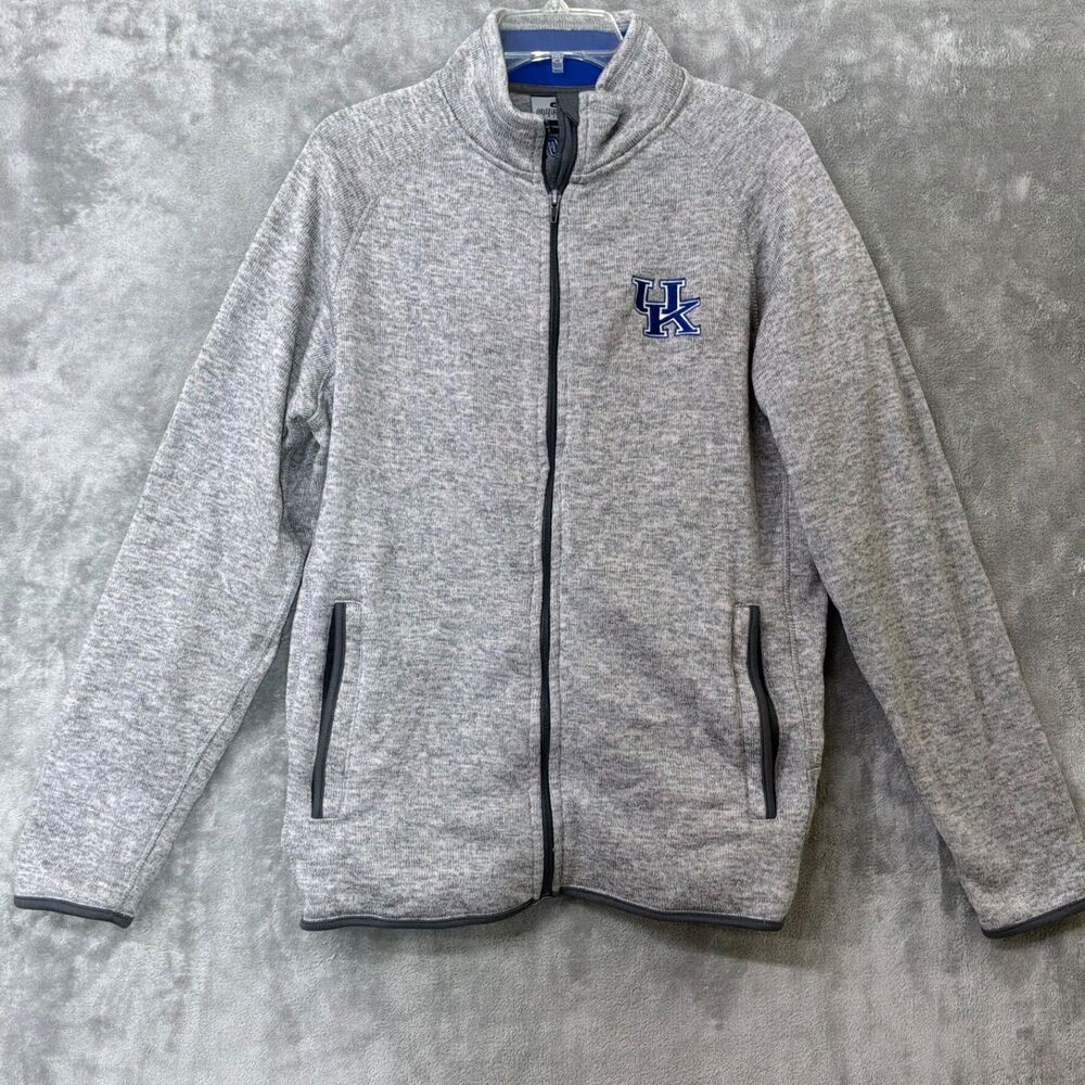 Colosseum Kentucky Wildcats Full zip sweater Jacket women’s L Gray mock neck